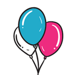 Dzieci podczas integracyjnej zabawy z kolorowymi balonami